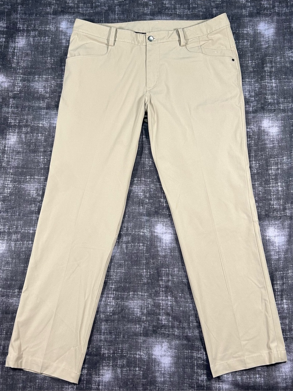Lululemon ABC Pants Mens 38x30 Brown Khaki Classic Warpstreme 5Pocket Golf Chino